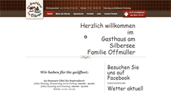Desktop Screenshot of gasthaus-am-silbersee.at